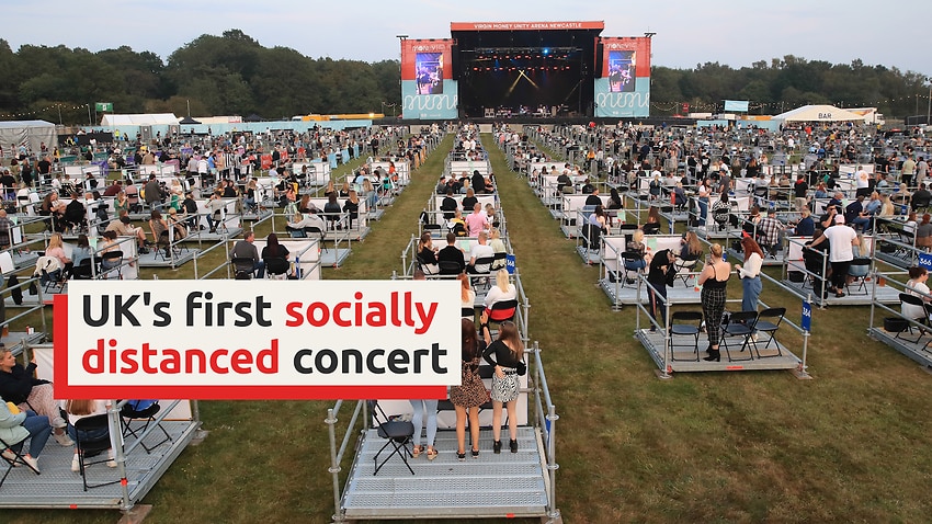 UK Holds Its First Socially Distanced Concert SBS News