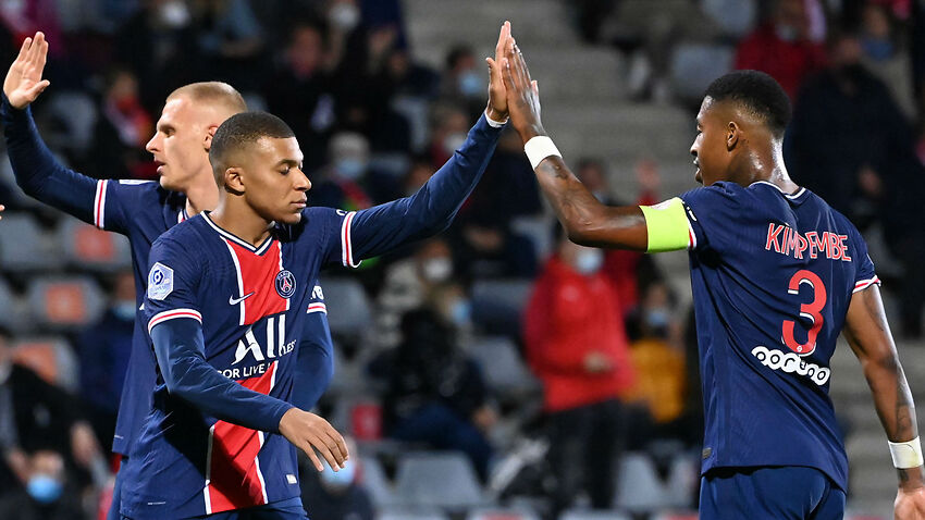 Mbappe at the double as PSG put four past Nimes
