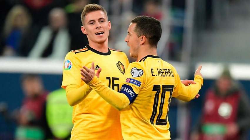 Devastating Hazard brothers guide Belgium past Russia