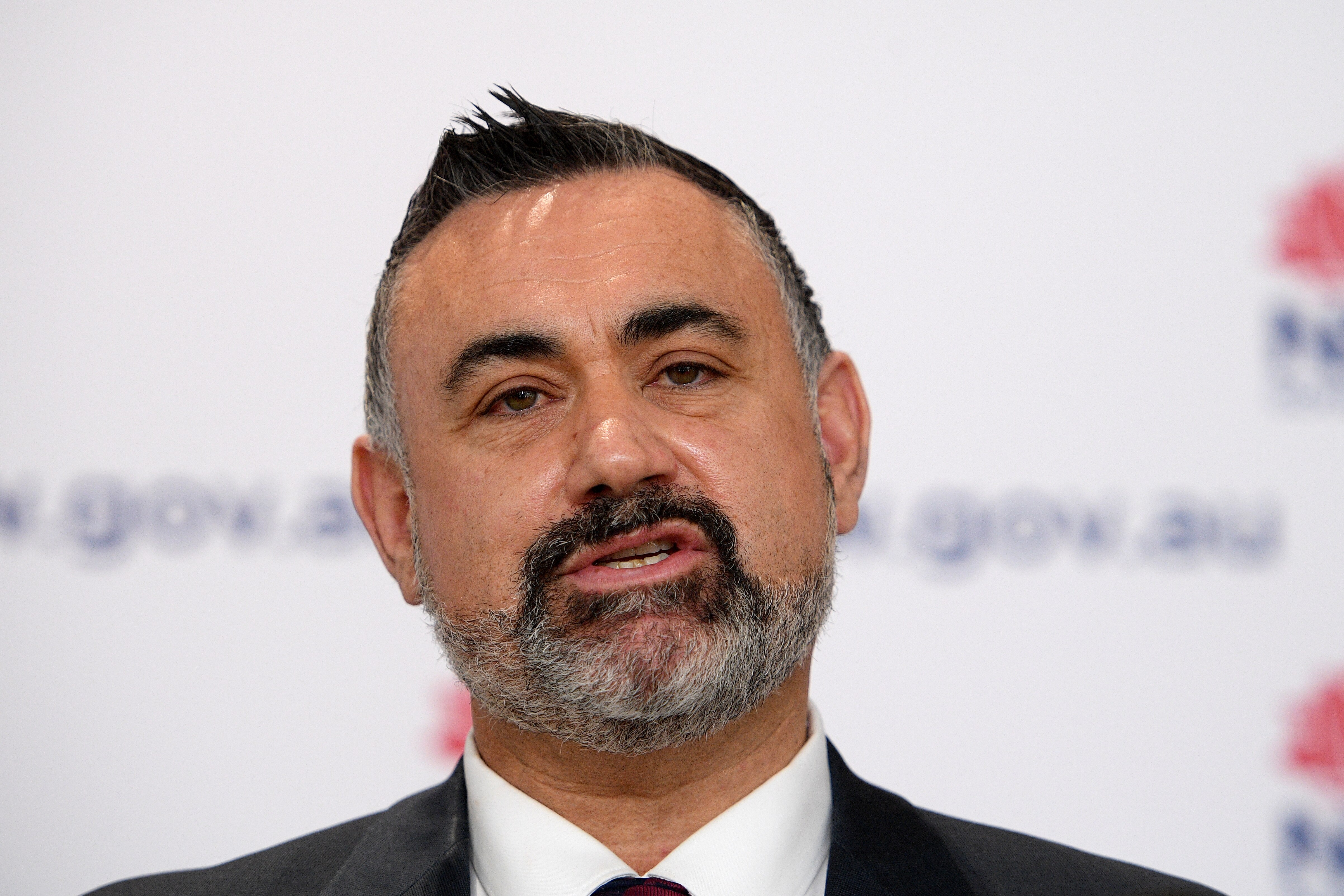 NSW Deputy Premier John Barilaro addresses media during a press conference in Sydney, Tuesday, August 17, 2021. (AAP Image/Dan Himbrechts) NO ARCHIVING