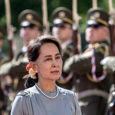 Myanmar's State Counselor Aung San Suu Kyi 
