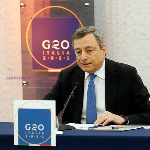 Italian PM Mario Draghi hosts the G20 conference on Afghanistan
