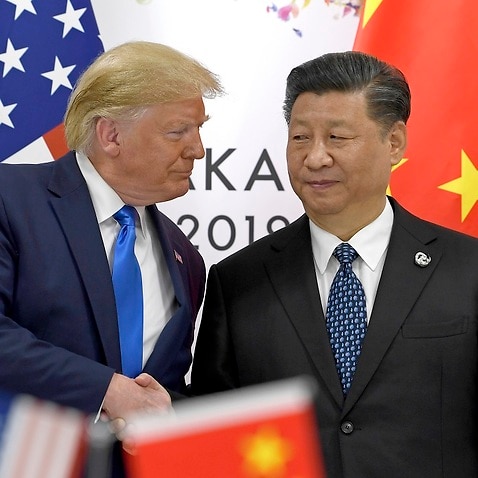 President Donald Trump shakes hands with Chinese President Xi Jinping during a meeting on the sidelines of the G20 summit.
