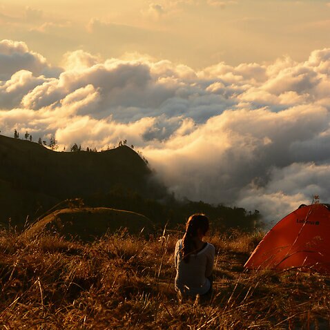 camping above the clouds