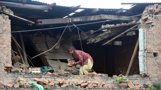 House damaged in Nepal earthquake