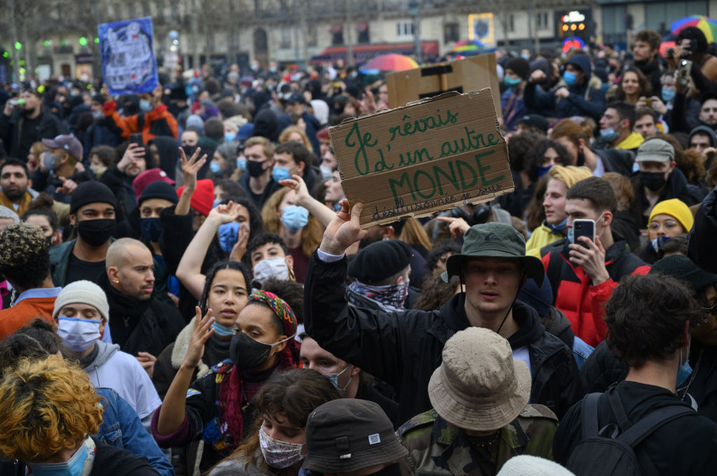 Tens Of Thousands March Across France In Latest Protests Over Bill Limiting Filming Of Police