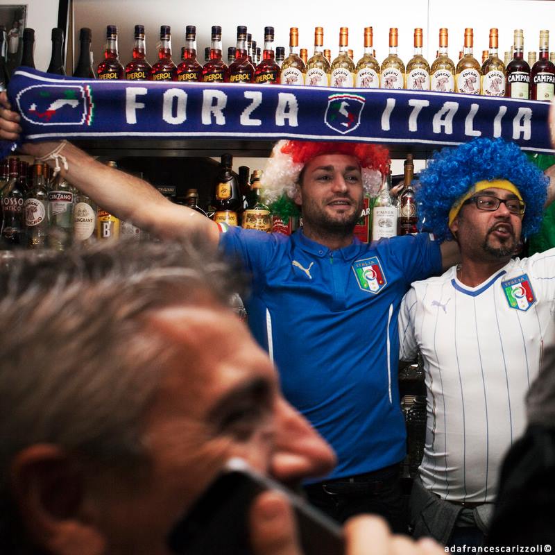 Italian fans at the 2014 World Cup