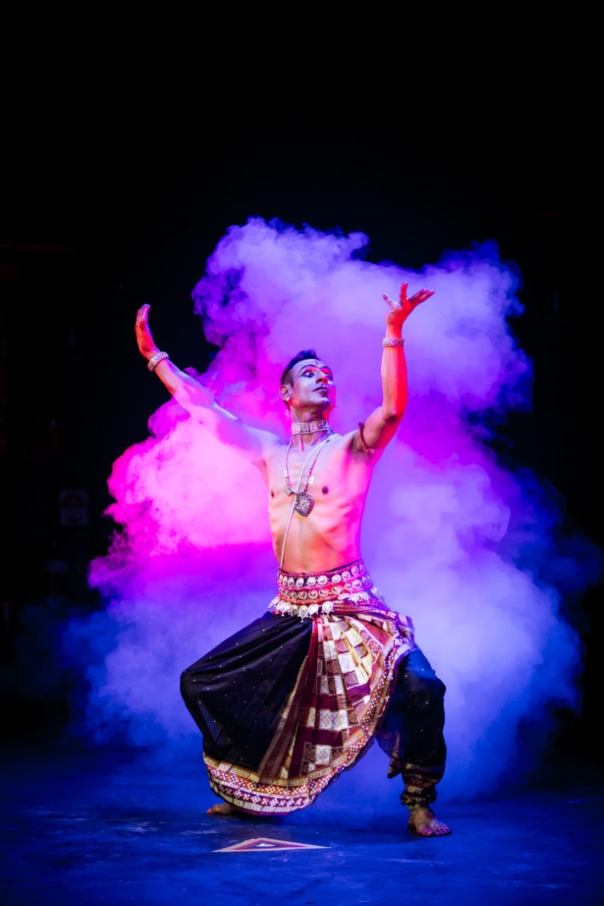 Odissi dancer Sam Goraya in one of his performance 