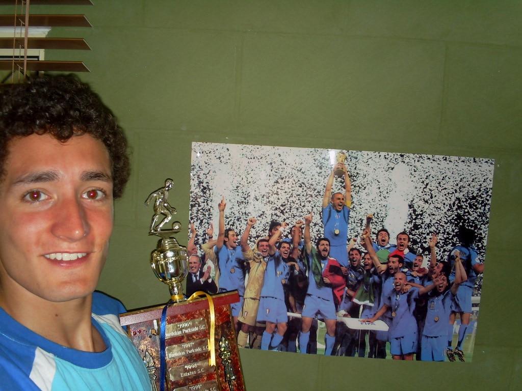 2008, nel mio secondo anno di Marine Biology undergraduate alla James Cook University a Townsville. Giocavo a calcio per la squadra dell’Università.