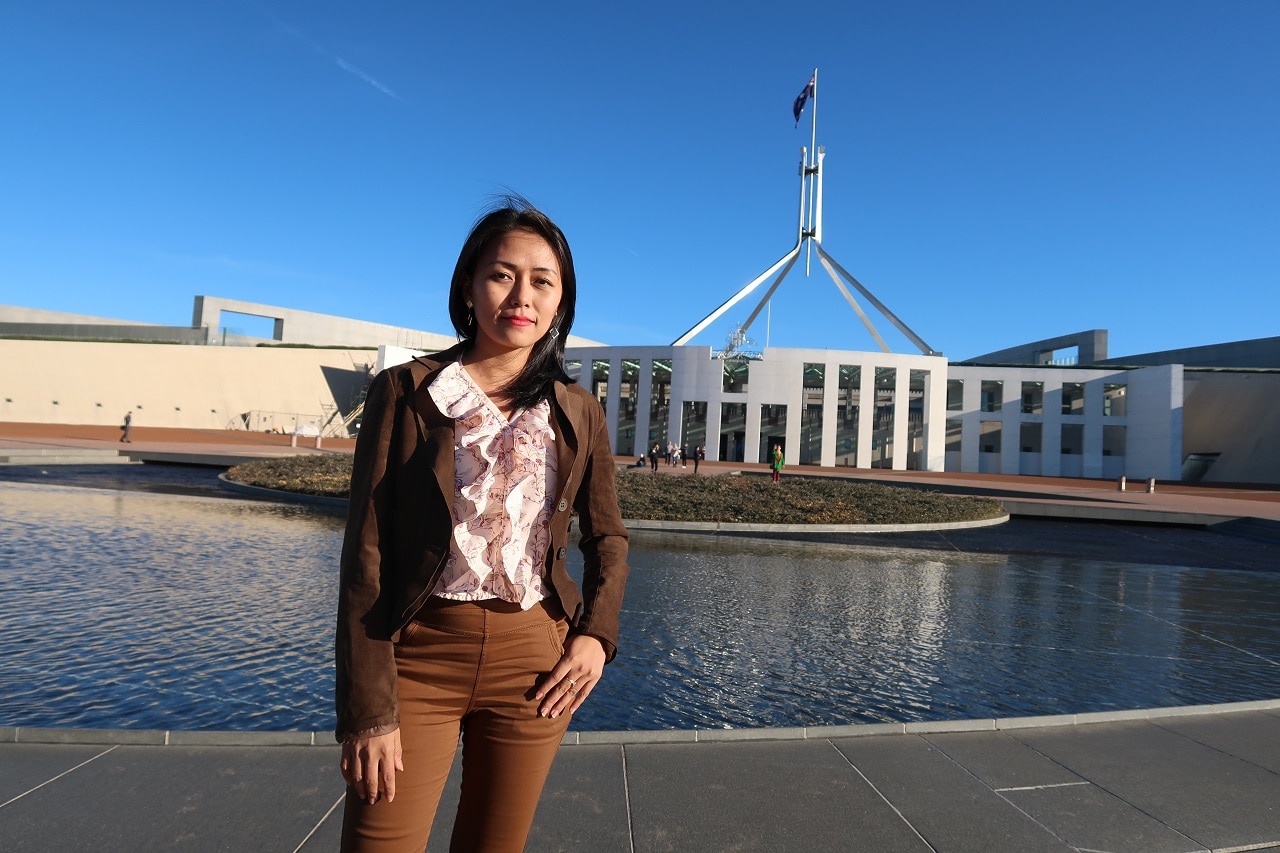 Thinzar Shunlei Yi in Canberra.