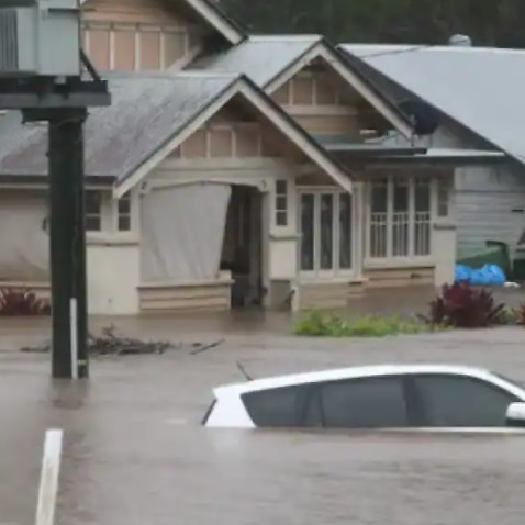 Flooding occurs in the town of Lismore, northeastern New South Wales, Monday, 28 February, 2022. 