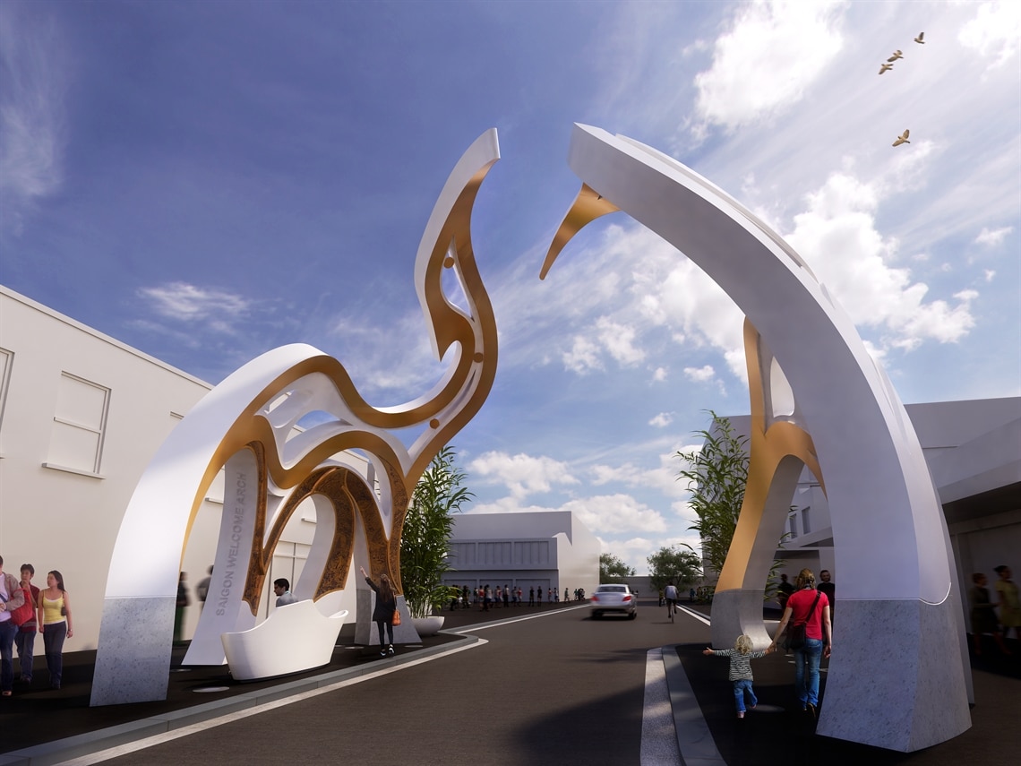The Saigon Welcome Arch in the heart of Footscray 