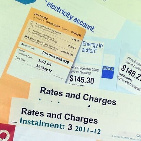 Utility and rates bills in Melbourne, Monday, June 4, 2012. 
