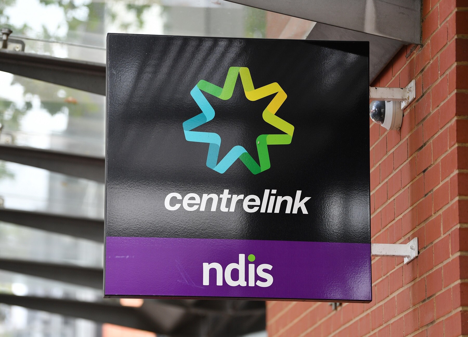 Centrelink sign in Norwood in Adelaide (AAP)  
