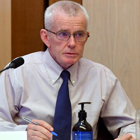One Nation Senator Malcolm Roberts during Senate Estimates at Parliament House in Canberra, Wednesday, October 27, 2021.