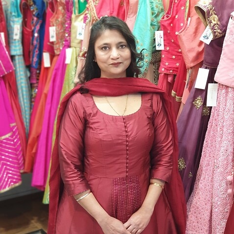 Anju Goyal, owner of Silk and Sparkle boutique in Sydney. 