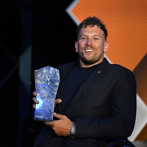 Dylan Alcott during the 2022 Australian of the Year Awards ceremony,