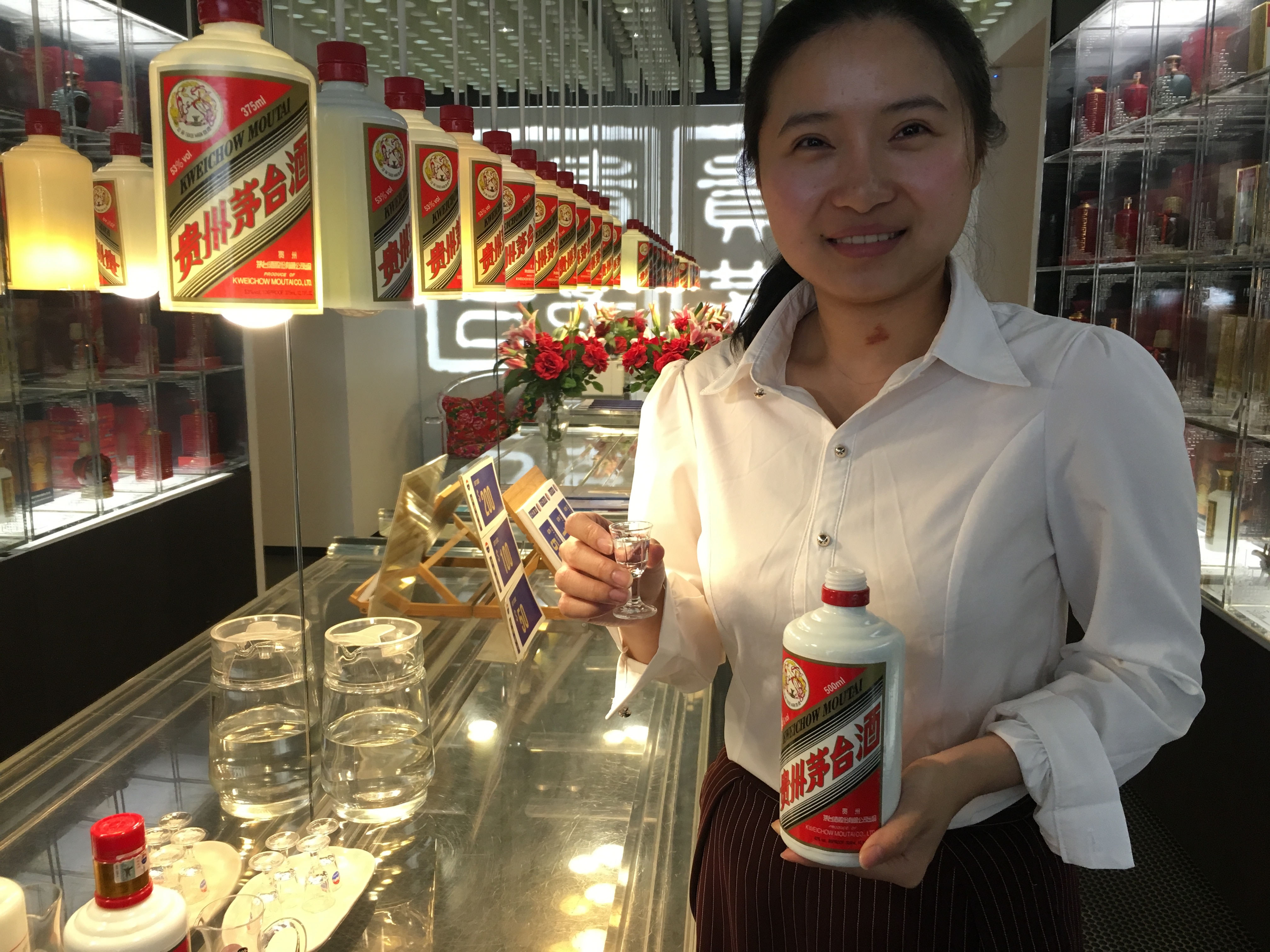 Moutai's Sydney store runs tastings for curious customers.  