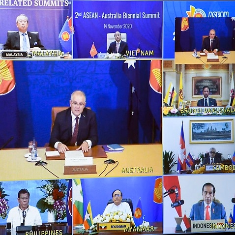 Australian Prime Minister Scott Morrison addresses leaders at the ASEAN-Australia Leaders' Summit held online this year. 