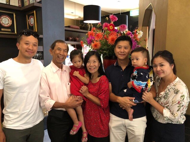 Tommy Chung and family