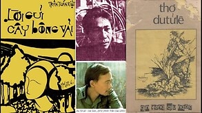 Afbeeldingsresultaat voor Nhà thơ Du Tử Lê và Nhà thơ Trần Tuấn Kiệt hồi trẻ cùng hai tác phẩm đoạt giải của họ