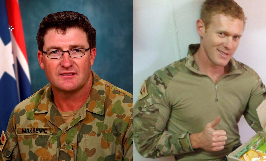 Lance Corporal Stjepan Milosevic and Private Robert Poate who were killed in Afghanistan in 2012.