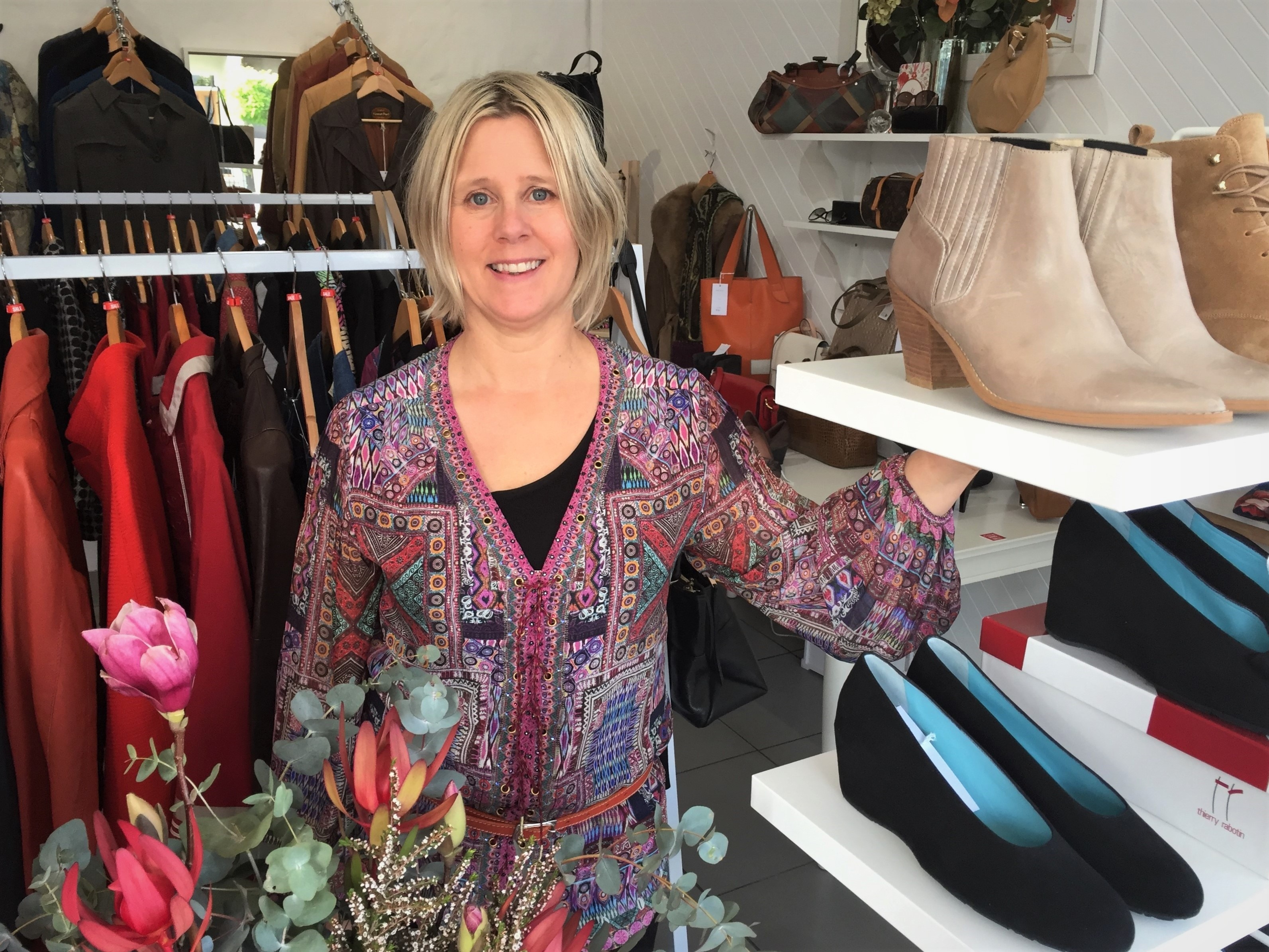 Bridget Knox says recycling secondhand clothing benefits the environment. 