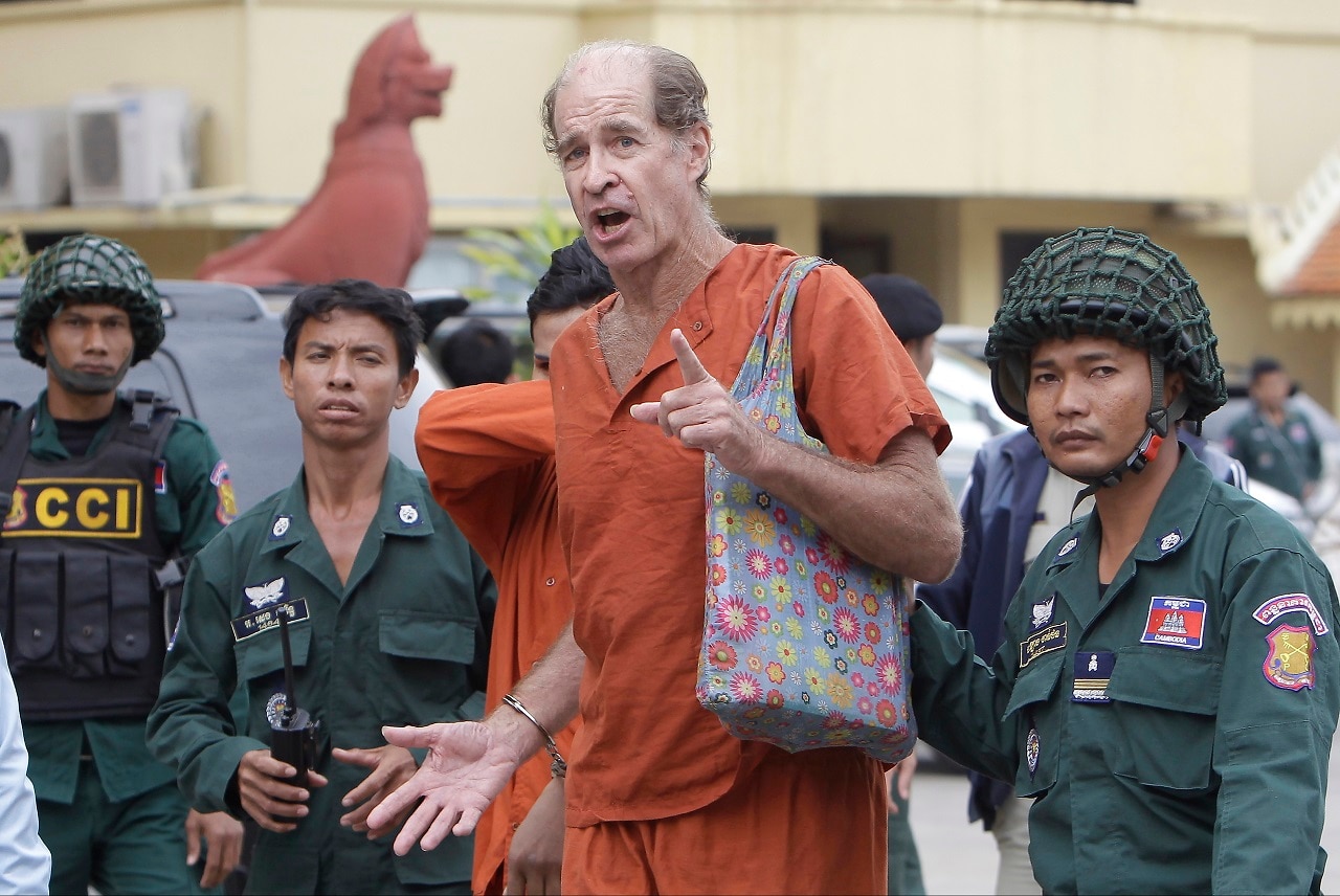 James Ricketson at the Cambodian Supreme Court.
