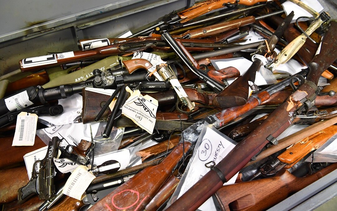 Firearms were handed in across Australia.
