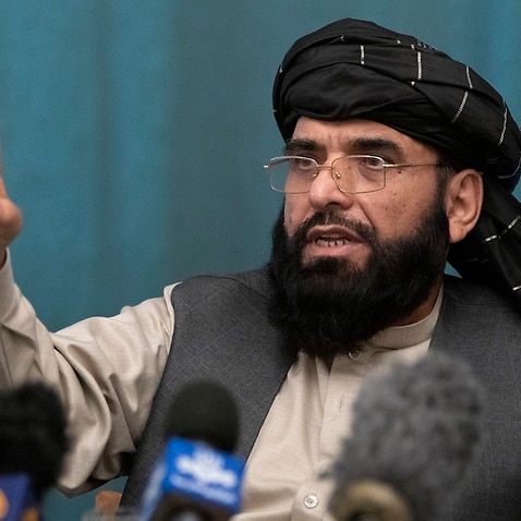 A March 19, 2021 file photo of Suhail Shaheen, Afghan Taliban spokesman.