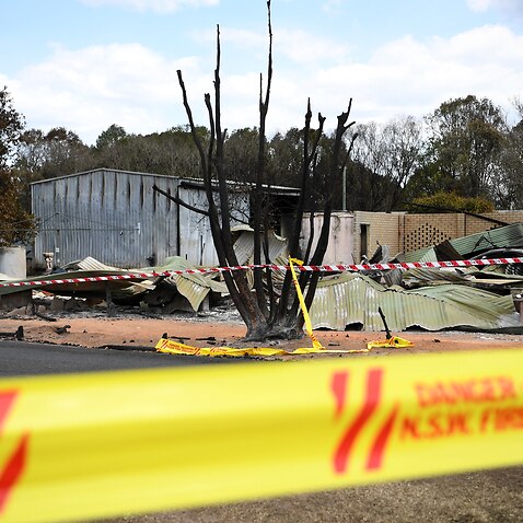 A number of homes were lost when an out-of-control bushfire swept through the northern NSW village of Rappville.
