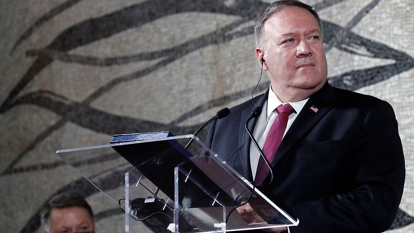 US Secretary of State Mike Pompeo in Rome on September 30.
