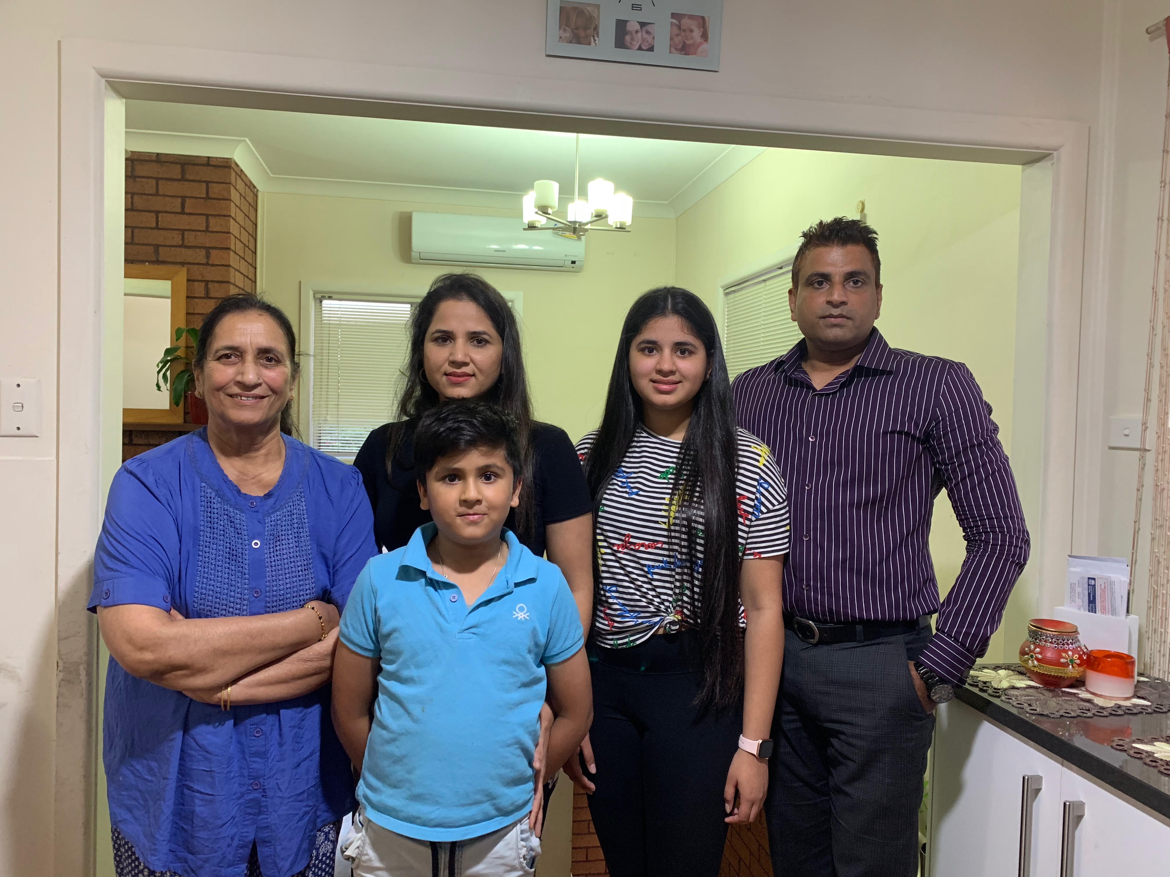 The Sood family say they are taking basic precautions during the coronavirus outbreak. 