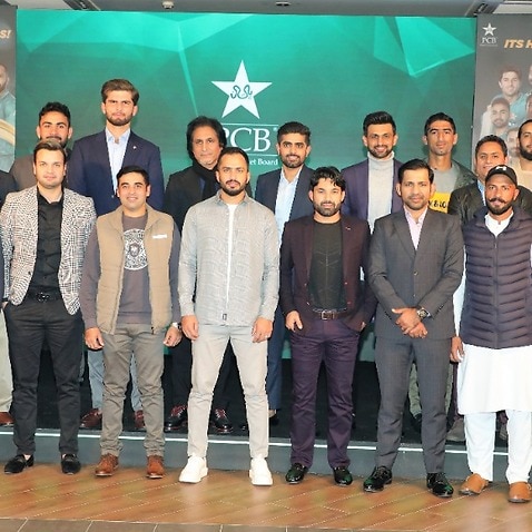 ceremony where players were presented awards for their top notch performance in 2021 by Chairman PCB.