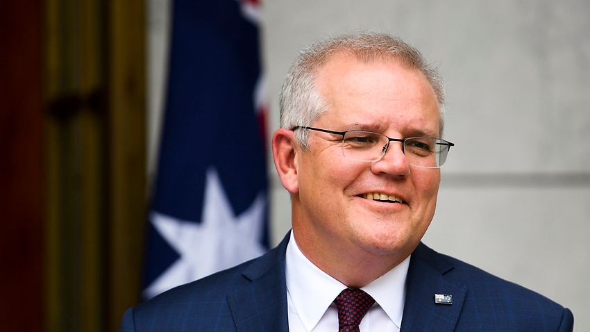 Australian Prime Minister Scott Morrison speaks to the media during a press conference at Parliament House in Canberra, Monday, December 21, 2020. (AAP Image/Lukas Coch) NO ARCHIVING