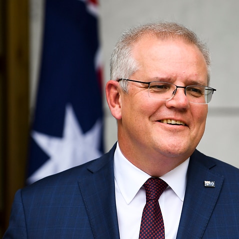 Australian Prime Minister Scott Morrison speaks to the media during a press conference at Parliament House in Canberra, Monday, December 21, 2020. (AAP Image/Lukas Coch) NO ARCHIVING