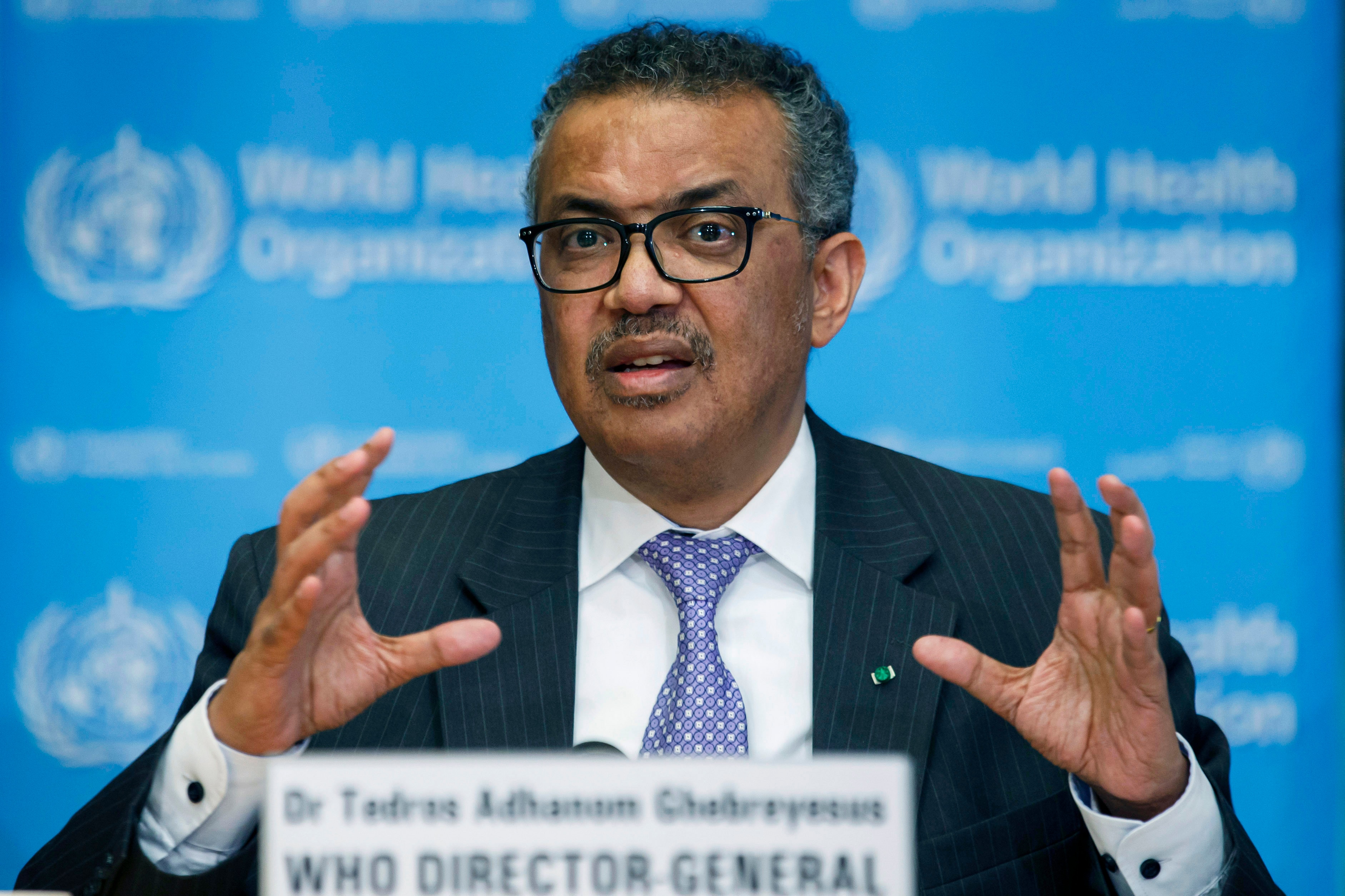 Tedros Adhanom Ghebreyesus, Director General of the World Health Organization.