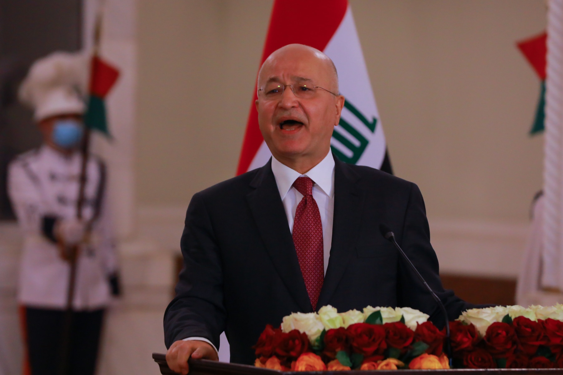 Präsident Barham Saleh führte politische Persönlichkeiten an, die den Angriff vom Donnerstag verurteilten.
