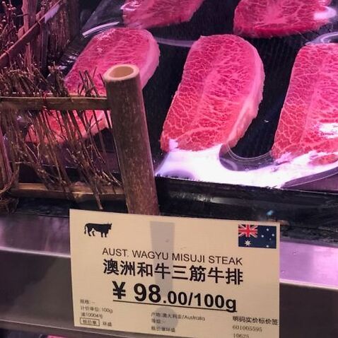 China surpassed Japan as Australia's top destination for beef
