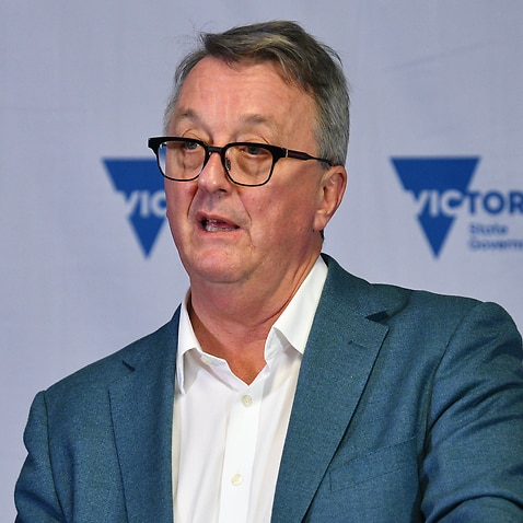 Victorian Health Minister Martin Foley addresses the media during a press conference in Melbourne on Friday, 25 June, 2021. 