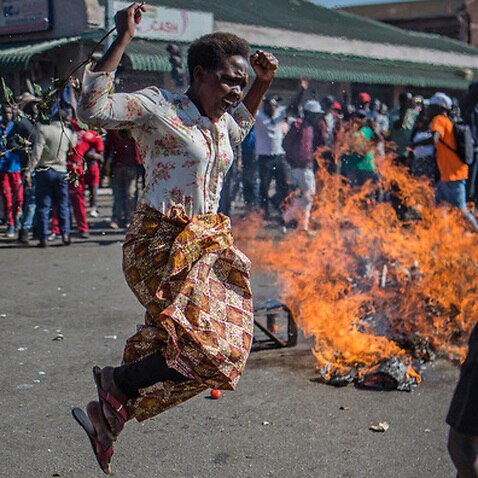 Protests erupt in Zimbabwe following the election 