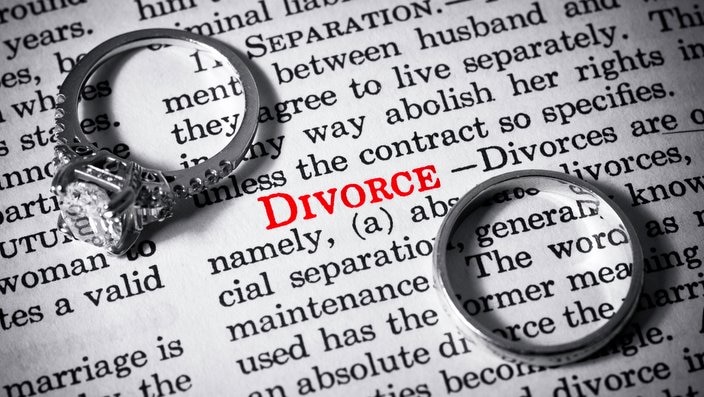 Dictionary definition of divorce