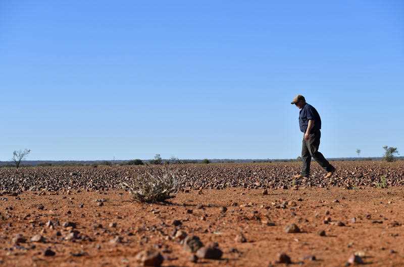 A drought affected property at Whitecliffs in New South Wales. 