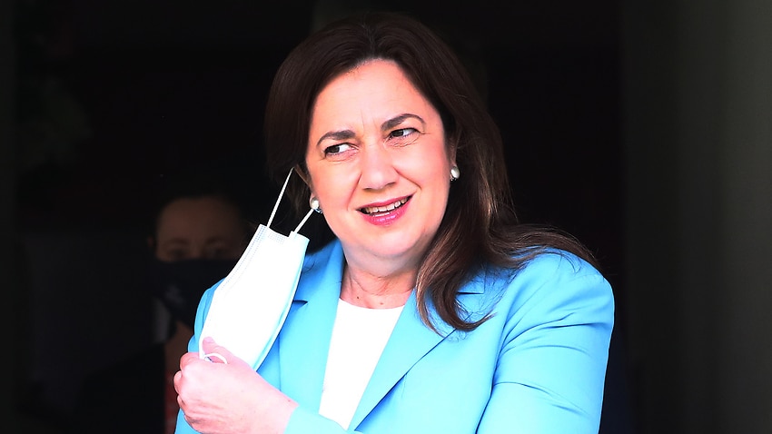 Queensland Premier Annastacia Palaszczuk speaks to the media during a press conference in Brisbane, Tuesday, 9 November, 2021.