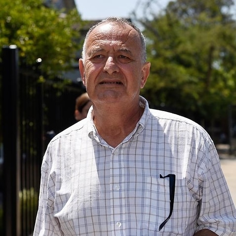 Former Labor NSW minister Milton Orkopoulos, leaving court in January