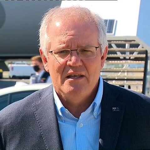 Scott Morrison speaks about the row with France before leaving for the United States