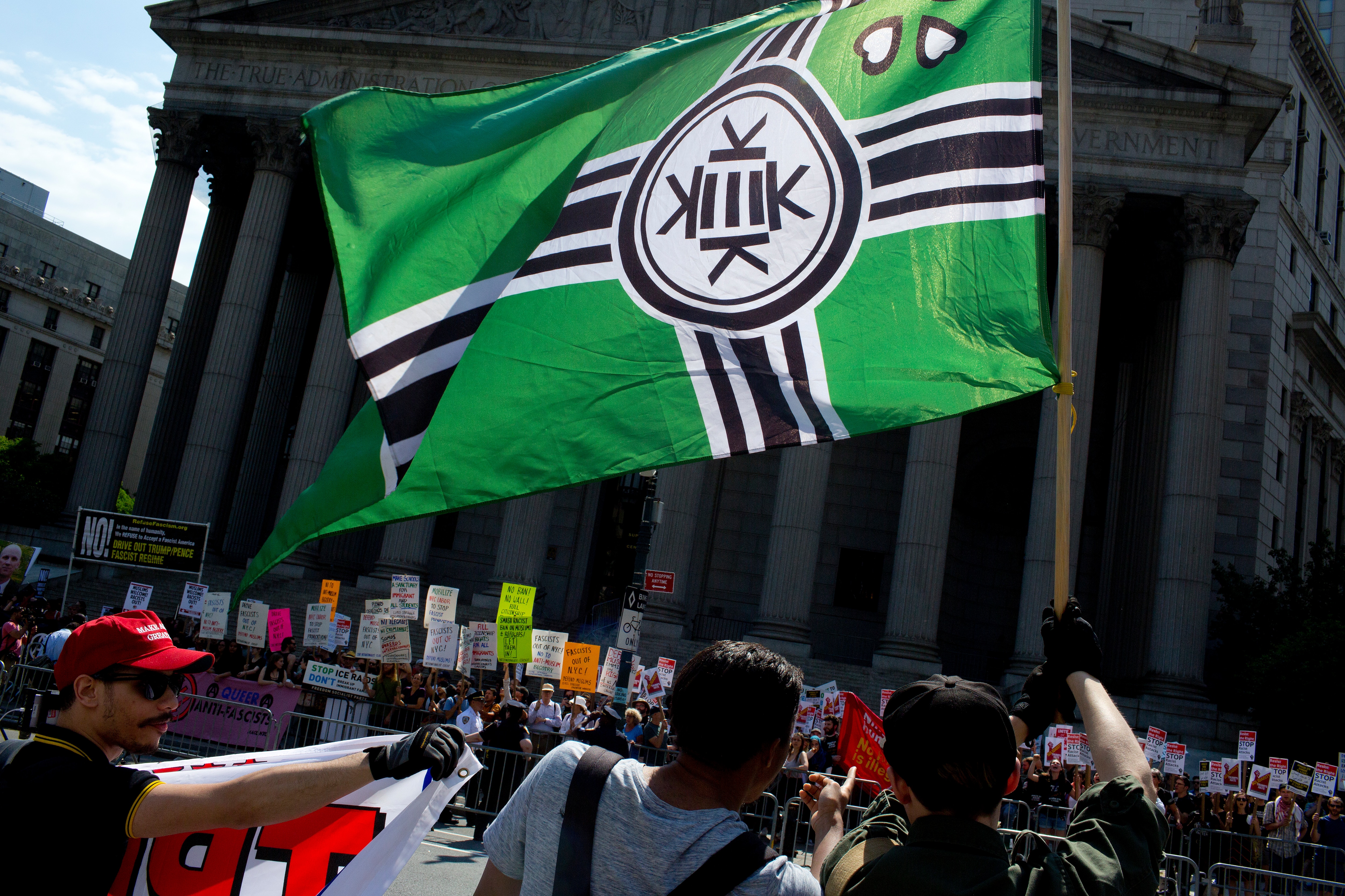 The alt-right 'Kekistan' flag was flown at the US Capitol riot.