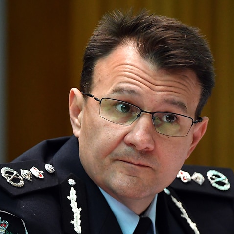 Australian Federal Police AFP Commissioner Reece Kershaw.