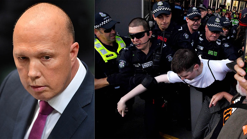 Image for read more article ''Price to pay': Peter Dutton wants activists to cover the cost of police response to protests'