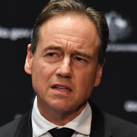 Minister for Health Greg Hunt at a press conference at Parliament House in Canberra, Thursday, May 28, 2020. (AAP Image/Mick Tsikas) NO ARCHIVING